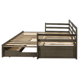 Sorrento Gray 2-Drawer Twin Daybed with Extension Trundle from Coaster - Luna Furniture
