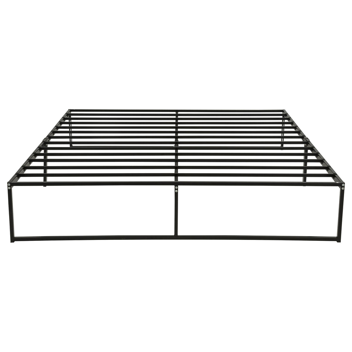 Gates Black Eastern King Heavy-Gauge Metal Platform Bed Frame from Coaster - Luna Furniture