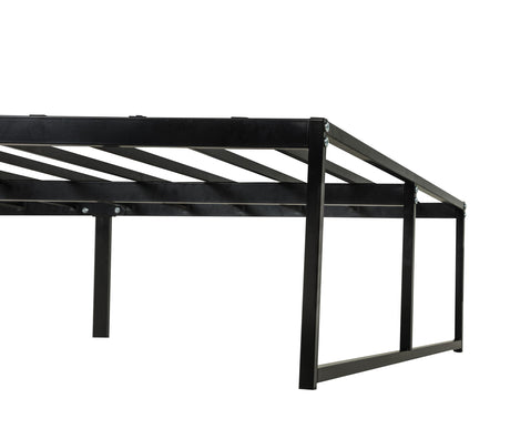Gates Black Eastern King Metal Platform Bed Frame from Coaster - Luna Furniture