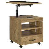 Lerma Mango 1-Drawer Nightstand with Adjustable Tray Top and Speaker from Coaster - Luna Furniture