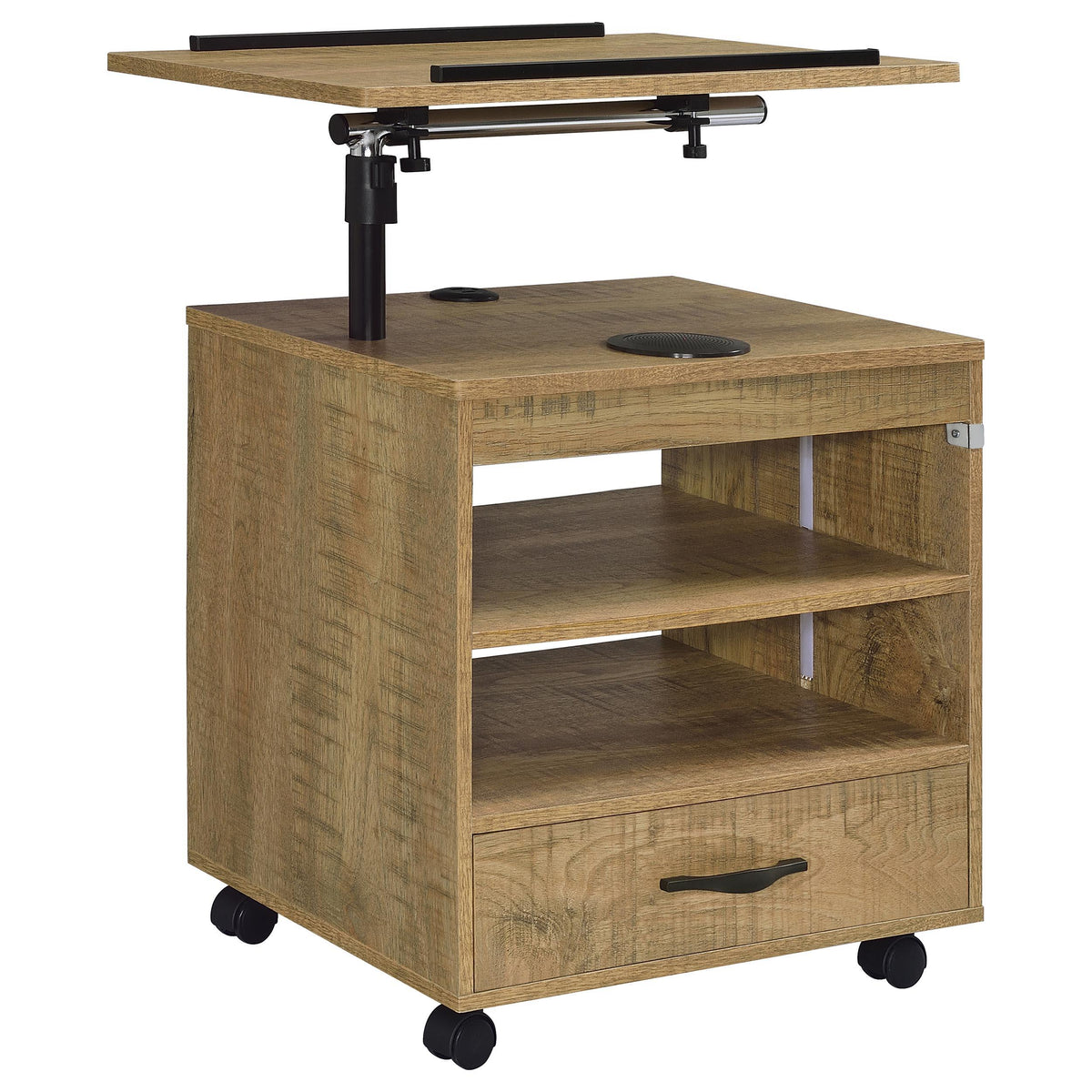 Lerma Mango 1-Drawer Nightstand with Adjustable Tray Top and Speaker from Coaster - Luna Furniture