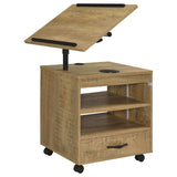 Lerma Mango 1-Drawer Nightstand with Adjustable Tray Top and Speaker from Coaster - Luna Furniture