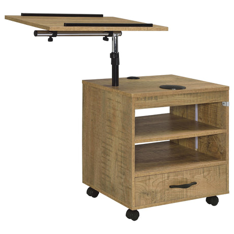 Lerma Mango 1-Drawer Nightstand with Adjustable Tray Top and Speaker from Coaster - Luna Furniture