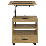 Lerma Mango 1-Drawer Nightstand with Adjustable Tray Top and Speaker from Coaster - Luna Furniture