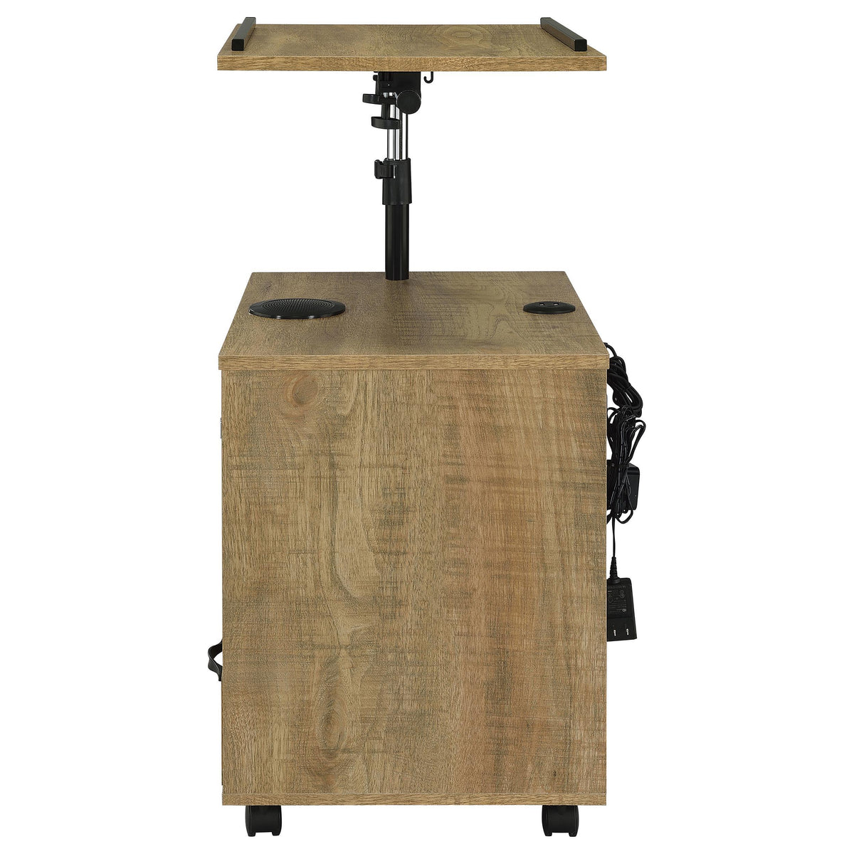Lerma Mango 1-Drawer Nightstand with Adjustable Tray Top and Speaker from Coaster - Luna Furniture