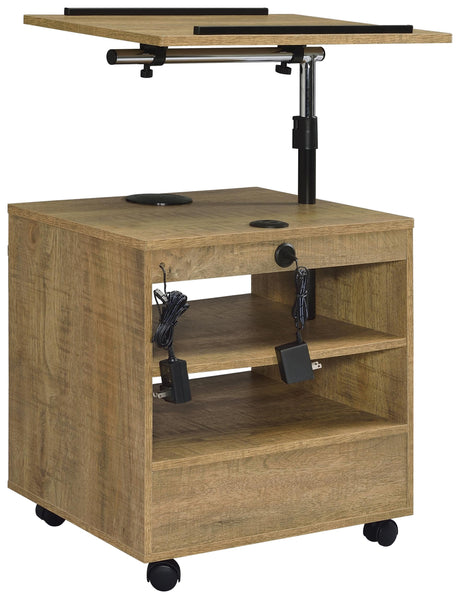 Lerma Mango 1-Drawer Nightstand with Adjustable Tray Top and Speaker from Coaster - Luna Furniture