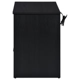 Fabre Black Ash 1-Drawer Nightstand with Extendable Top from Coaster - Luna Furniture