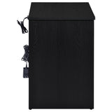 Fabre Black Ash 1-Drawer Nightstand with Extendable Top from Coaster - Luna Furniture