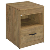 Fabre Mango 1-Drawer Nightstand with Extendable Top from Coaster - Luna Furniture