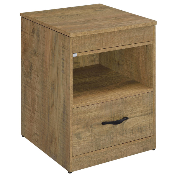Fabre Mango 1-Drawer Nightstand with Extendable Top
