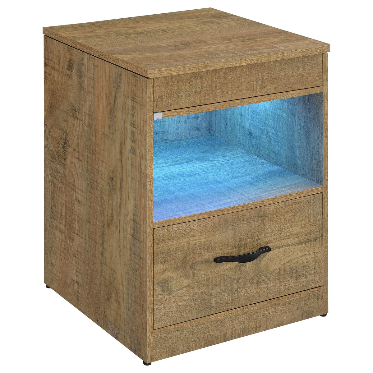 Fabre Mango 1-Drawer Nightstand with Extendable Top from Coaster - Luna Furniture