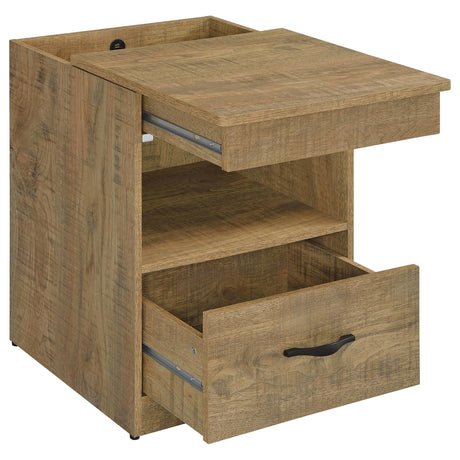 Fabre Mango 1-Drawer Nightstand with Extendable Top from Coaster - Luna Furniture