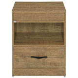 Fabre Mango 1-Drawer Nightstand with Extendable Top from Coaster - Luna Furniture