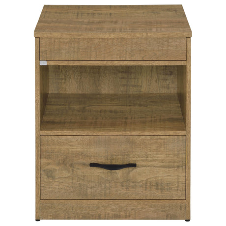 Fabre Mango 1-Drawer Nightstand with Extendable Top from Coaster - Luna Furniture