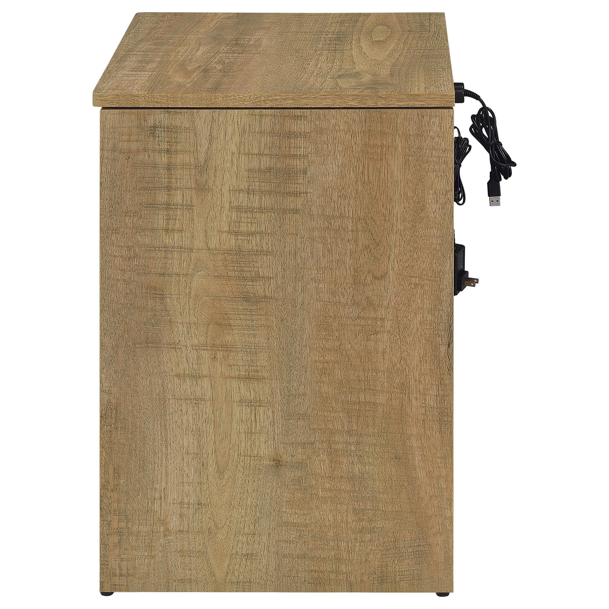 Fabre Mango 1-Drawer Nightstand with Extendable Top from Coaster - Luna Furniture