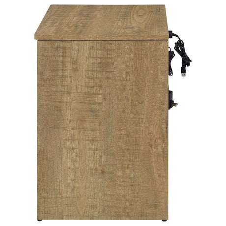 Fabre Mango 1-Drawer Nightstand with Extendable Top from Coaster - Luna Furniture