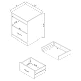 Fabre Mango 1-Drawer Nightstand with Extendable Top from Coaster - Luna Furniture