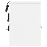 Fabre White High Gloss 1-drawer Extendable Top Nightstand Bedside Table from Coaster - Luna Furniture