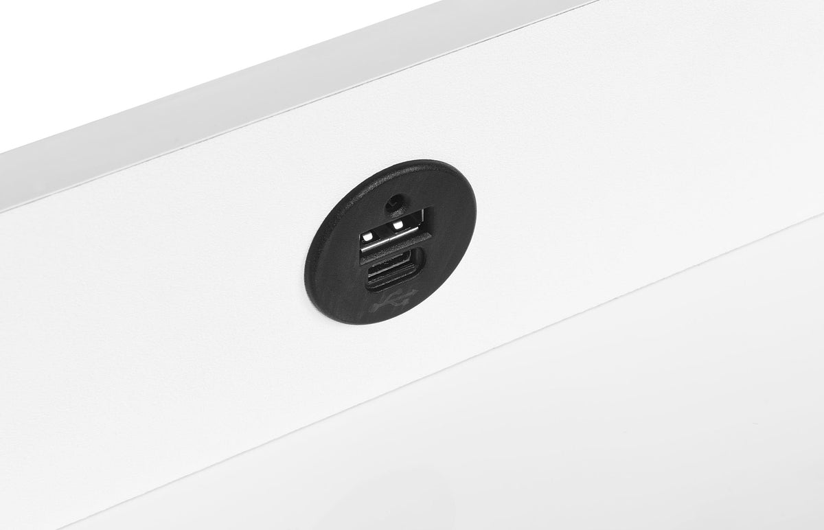 Fabre White High Gloss 1-drawer Extendable Top Nightstand Bedside Table from Coaster - Luna Furniture