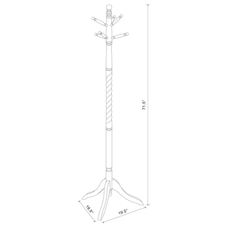 Riona Merlot 2-Tier Coat Rack from Coaster - Luna Furniture