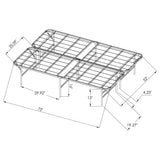 Waldin Black Full Mattress Support from Coaster - Luna Furniture