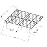 Waldin Black California King Mattress Support from Coaster - Luna Furniture