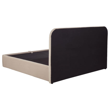 Anders Beige Eastern King Lift-Up Storage Platform Bed from Coaster - Luna Furniture