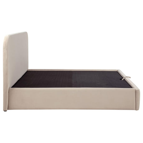 Anders Beige Eastern King Lift-Up Storage Platform Bed from Coaster - Luna Furniture
