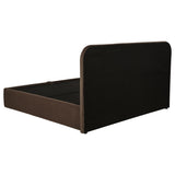 Anders Chocolate Eastern King Upholstered Lift-Up Storage Platform Bed from Coaster - Luna Furniture