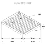 Hounslow White Full Platform Bed from Coaster - Luna Furniture