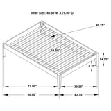 Hounslow White Twin Platform Bed from Coaster - Luna Furniture