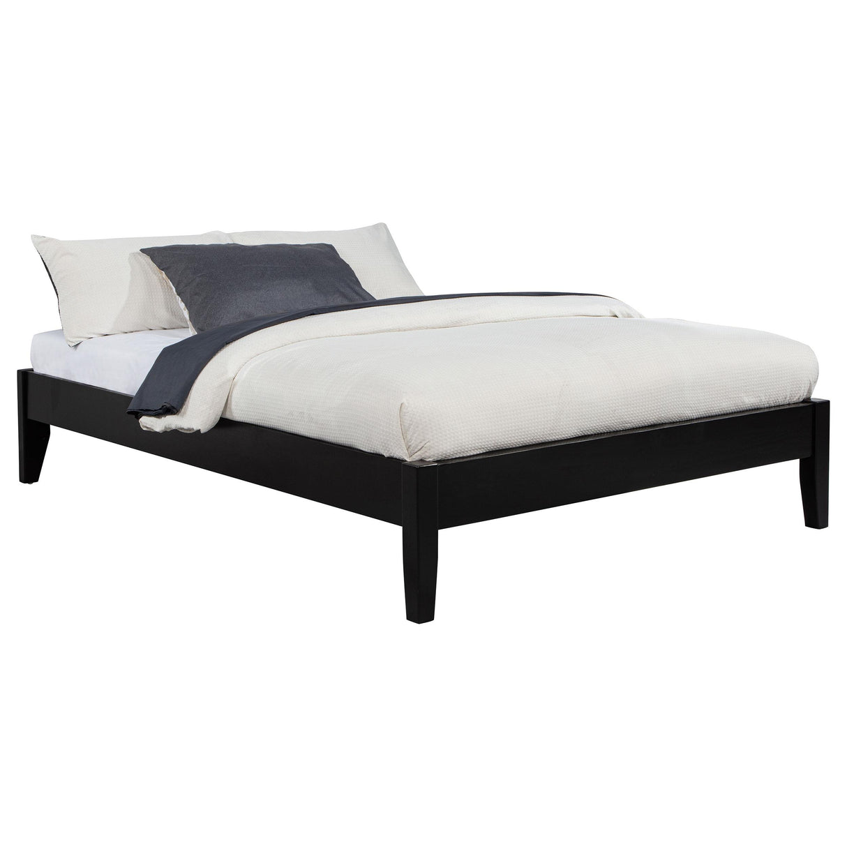 Hounslow Black Full Platform Bed from Coaster - Luna Furniture