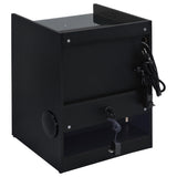 Furda Black Ash 2-drawer LED Nightstand Bedside Table with Speaker from Coaster - Luna Furniture