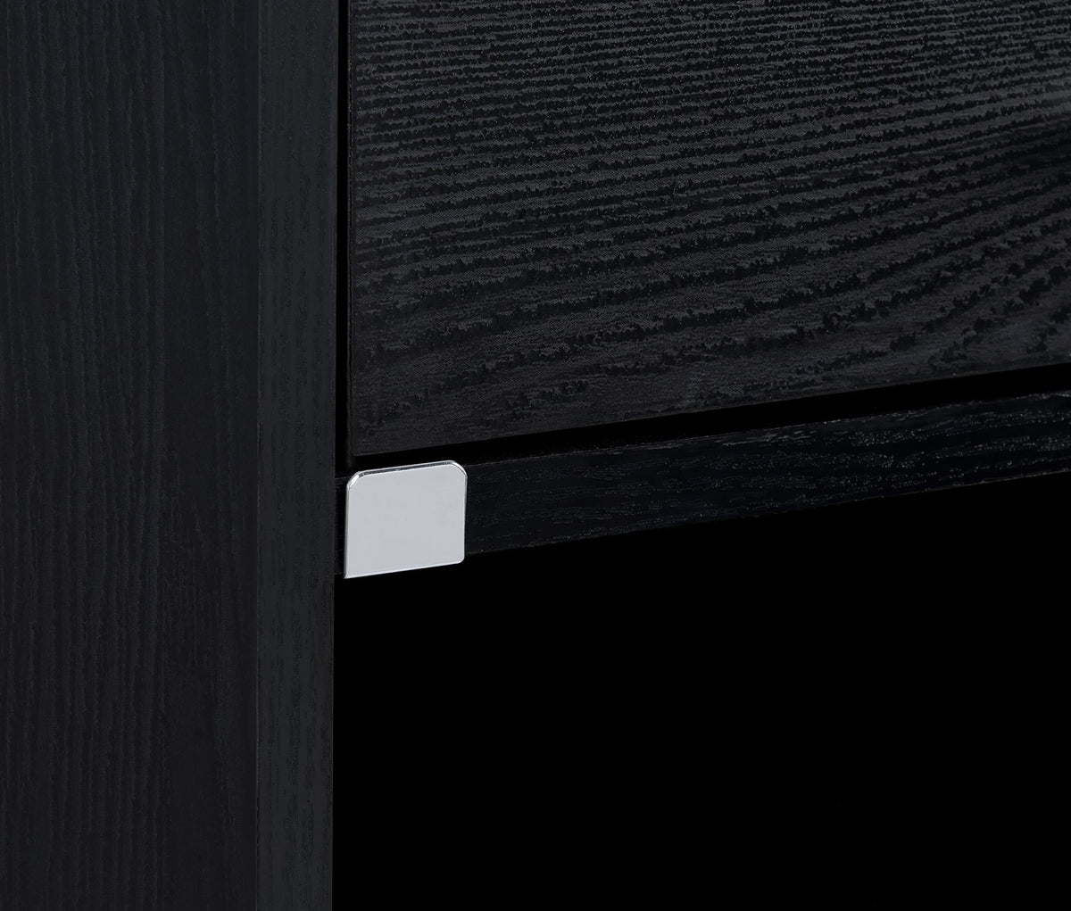 Furda Black Ash 2-drawer LED Nightstand Bedside Table with Speaker from Coaster - Luna Furniture