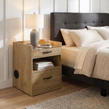 Furda Mango 2-Drawer LED Nightstand with Speaker from Coaster - Luna Furniture