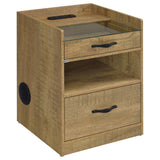 Furda Mango 2-Drawer LED Nightstand with Speaker from Coaster - Luna Furniture