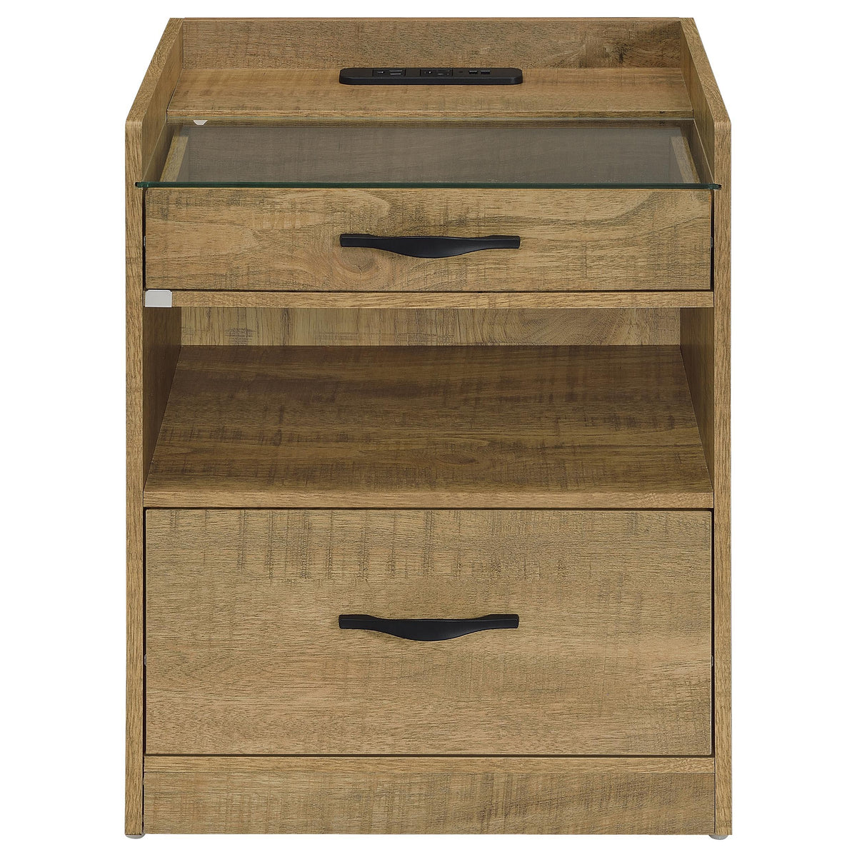 Furda Mango 2-Drawer LED Nightstand with Speaker from Coaster - Luna Furniture