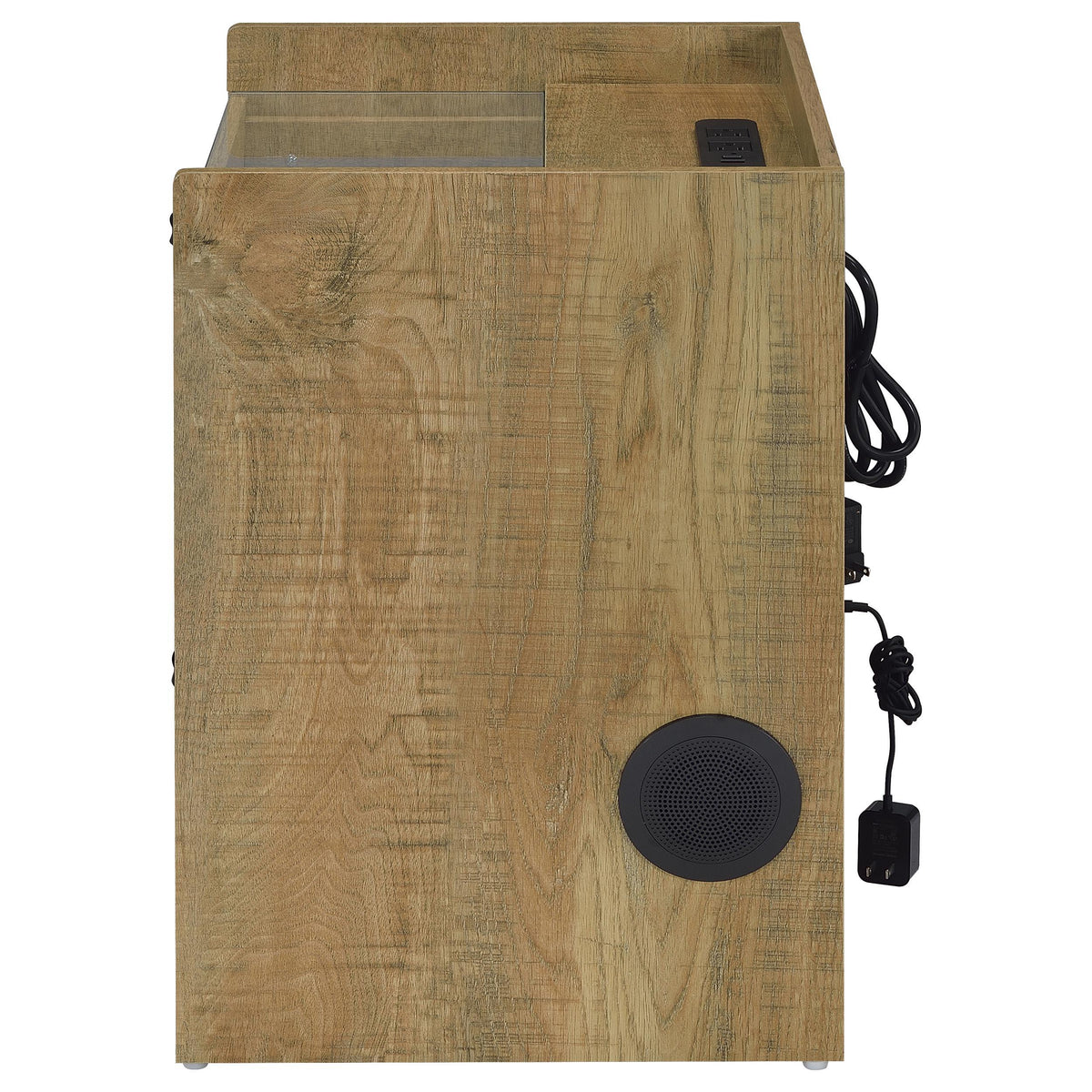 Furda Mango 2-Drawer LED Nightstand with Speaker from Coaster - Luna Furniture