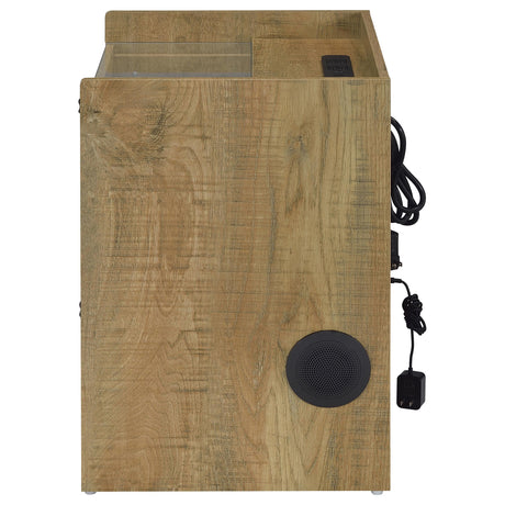 Furda Mango 2-Drawer LED Nightstand with Speaker from Coaster - Luna Furniture