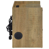 Furda Mango 2-Drawer LED Nightstand with Speaker from Coaster - Luna Furniture