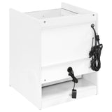 Furda White High Gloss 2-Drawer LED Nightstand with Speaker from Coaster - Luna Furniture