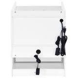 Furda White High Gloss 2-Drawer LED Nightstand with Speaker from Coaster - Luna Furniture