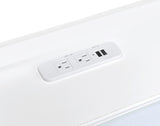 Furda White High Gloss 2-Drawer LED Nightstand with Speaker from Coaster - Luna Furniture