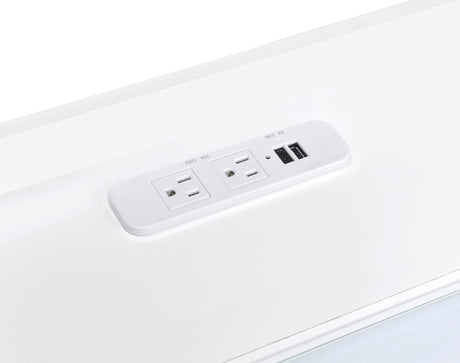 Furda White High Gloss 2-Drawer LED Nightstand with Speaker from Coaster - Luna Furniture