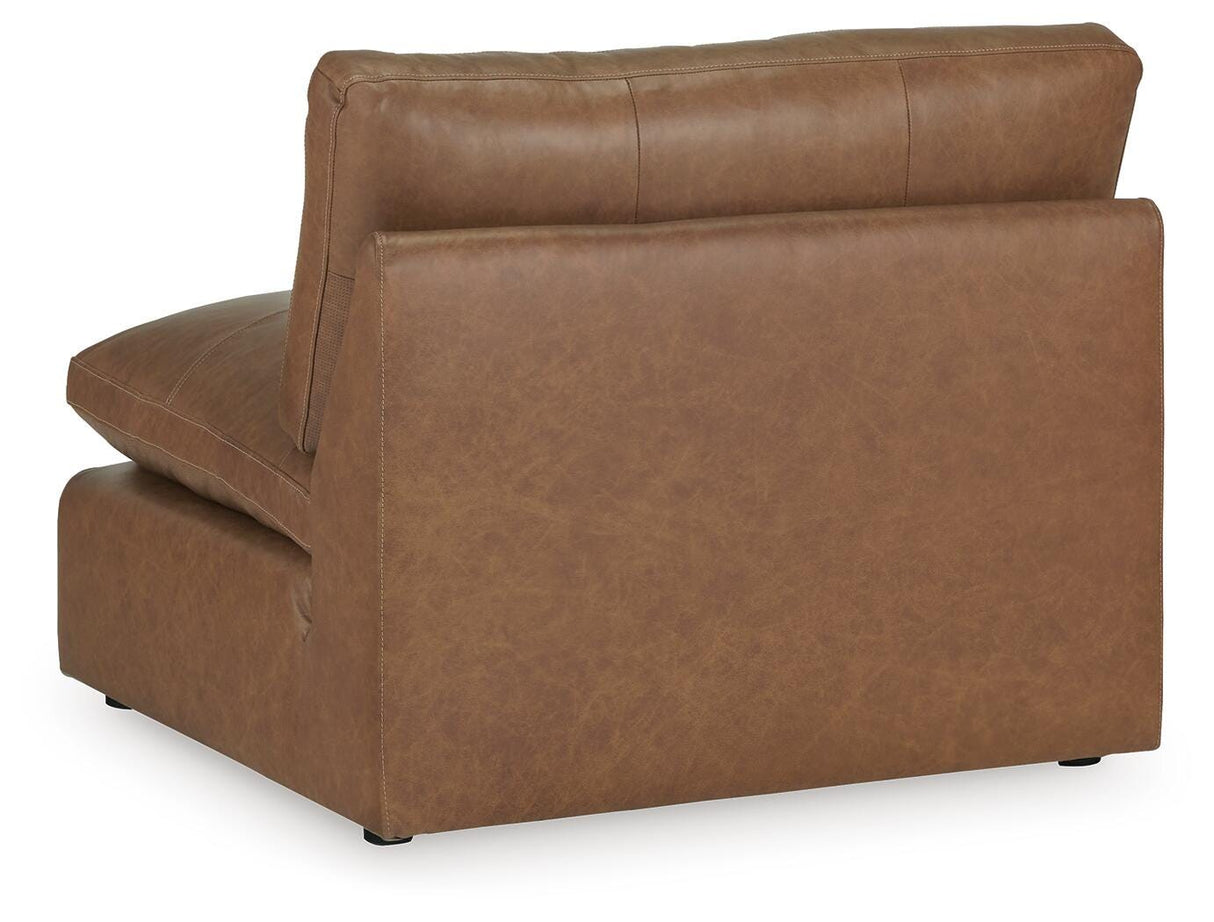 Emilia Caramel 5-Piece Sectional and Ottoman from Ashley - Luna Furniture