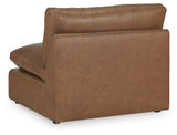 Emilia Caramel 5-Piece Sectional and Ottoman from Ashley - Luna Furniture