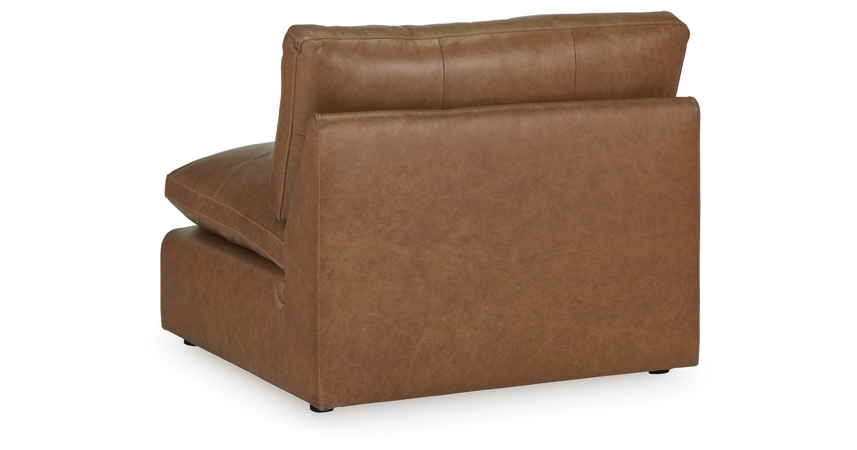 Emilia Caramel 3-Piece Sectional and 2 Ottomans from Ashley Furniture - Luna Furniture