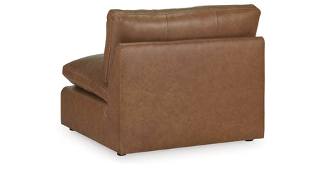 Emilia Caramel 3-Piece Sectional Sofa, 2-Piece Sectional Loveseat and Ottoman from Ashley - Luna Furniture
