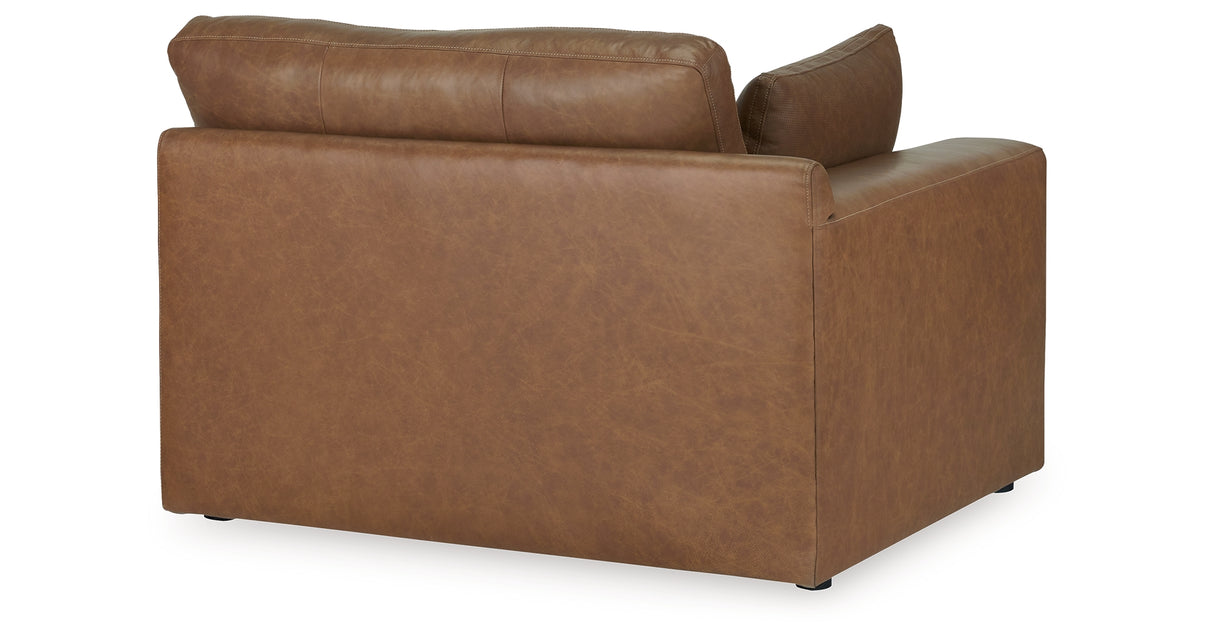 Emilia Caramel 3-Piece Sectional Sofa, 2-Piece Sectional Loveseat and Ottoman from Ashley - Luna Furniture