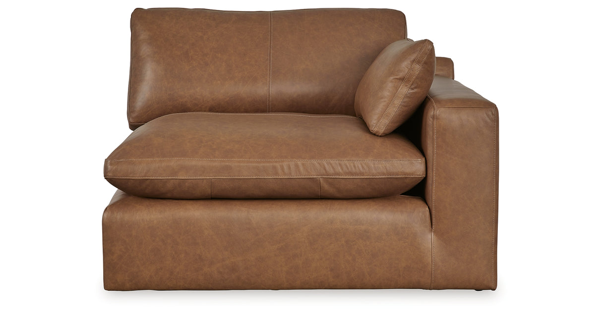 Emilia Caramel 3-Piece Sectional and 2 Ottomans from Ashley Furniture - Luna Furniture